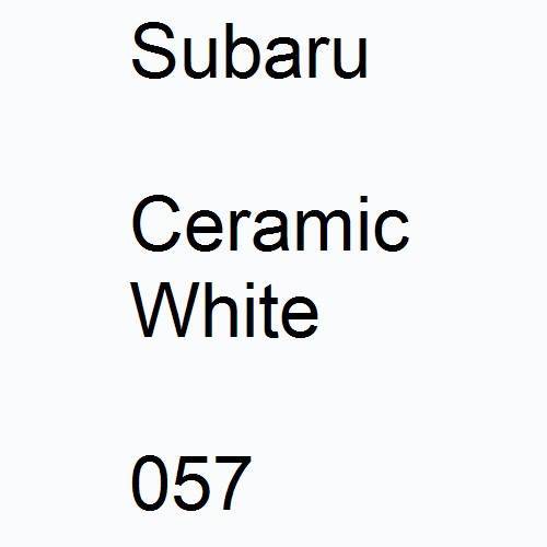 Subaru, Ceramic White, 057.